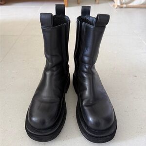 Jeffrey Campbell Lug Sole Black Boots
